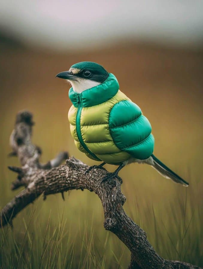 Birds in Puffer Jackets